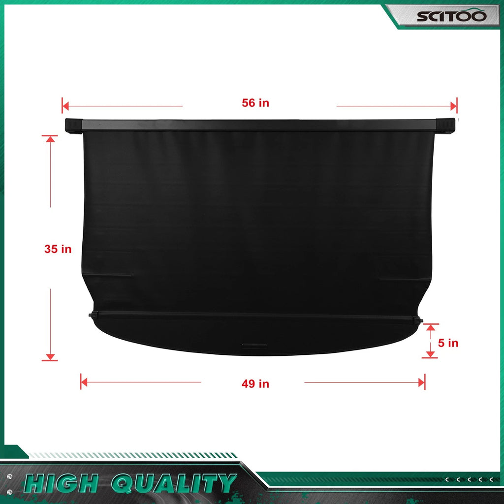 Tonneau Privacy Shield Retractable Cargo Cover for Kia Sorento (2015)