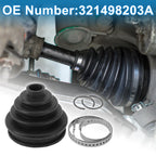 Outer CV Joint Boot Kit with Clamps for Audi Coupe (1984–1987) 321498203A
