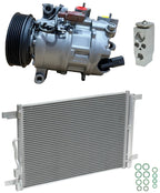 AC Compressor Kit w Condenser Replacement for Volkswagen Jetta 2.0L (2020–2024)