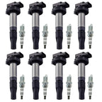 8x Ignition Coils + 8x Spark Plugs for Land Rover Range Rover LR3 (2005–2009)