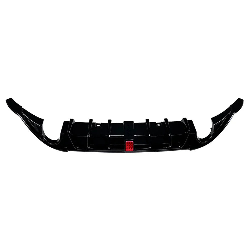 Glossy Black Rear Bumper Protector Lip for VW Golf 7 GTD (2014-2017)