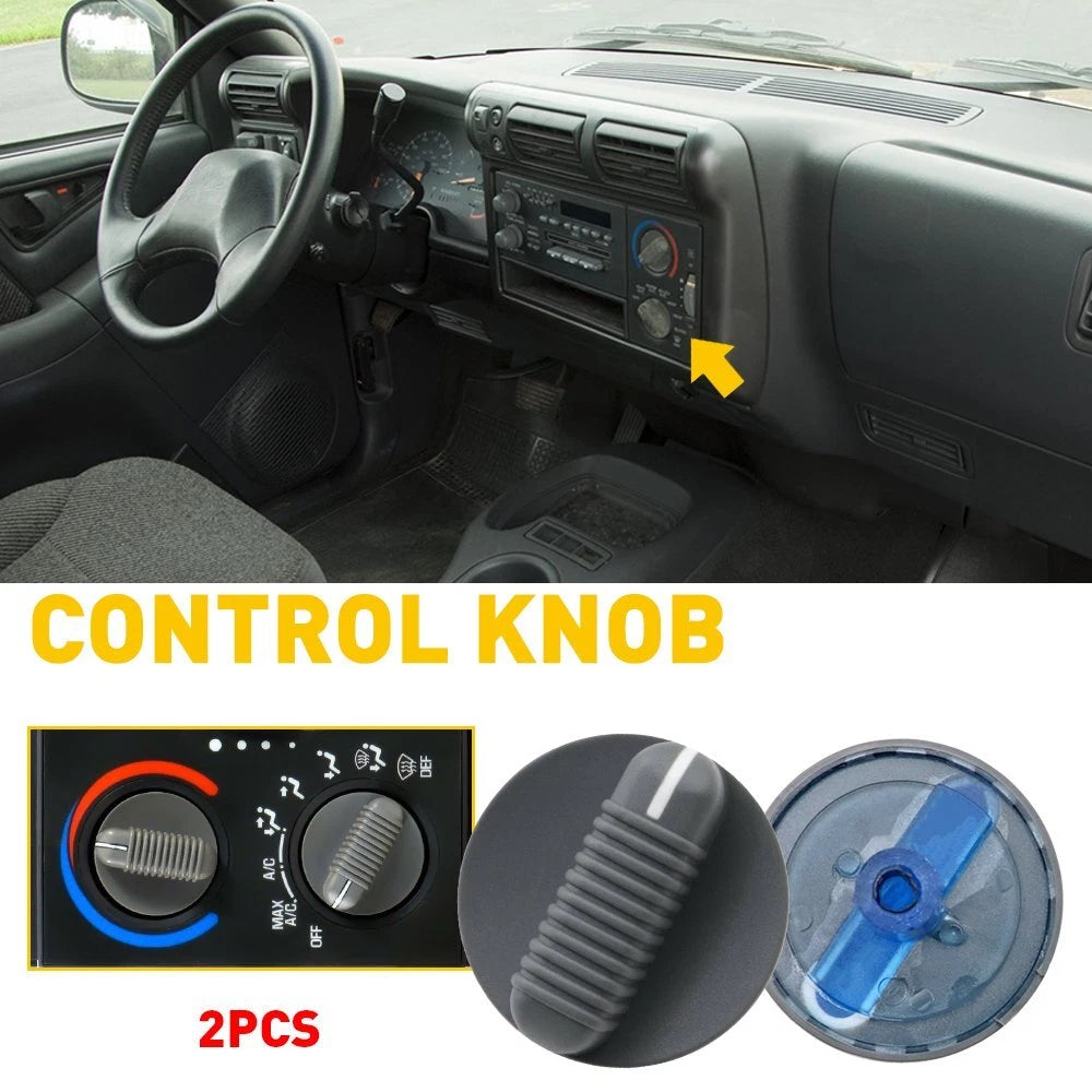 Climate Control A/C Fan Heater Knobs for Chevy S10 Blazer GMC Sonoma Jimmy (1994–1997)
