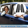 6 Pcs Door Pillar Window Trim for Lexus ES (2002–2006) Black