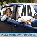 6 Pcs Door Pillar Window Trim for Lexus ES (2002–2006) Black