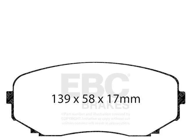 Front Brake Pad Set for Mazda CX-7 (2007–2012) ZB851DQ
