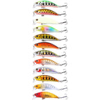 Sinking Fishing Lure 6cm 4.5g with 10# Barbed Hooks for Outdoor Angling