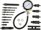 16 Pcs Diesel Engine Compression Gauge Tester Tool Kit for