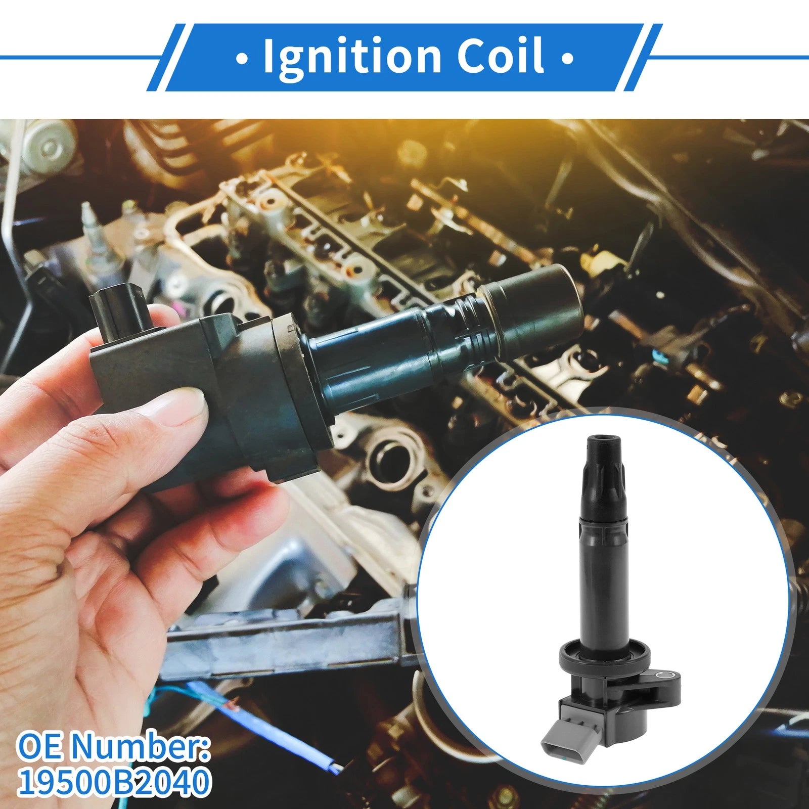 Ignition Coil Pack No. 19500B2040 for Toyota Yaris/Vitz (2005–2022)