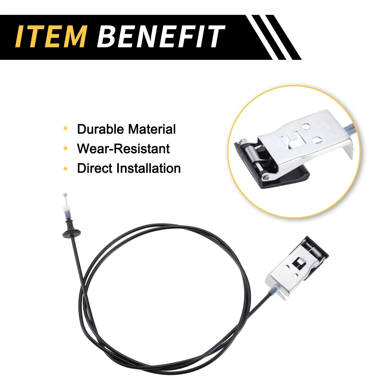 Hood Latch Release Cable for Toyota Tundra (2000–2006) No. 536300C010