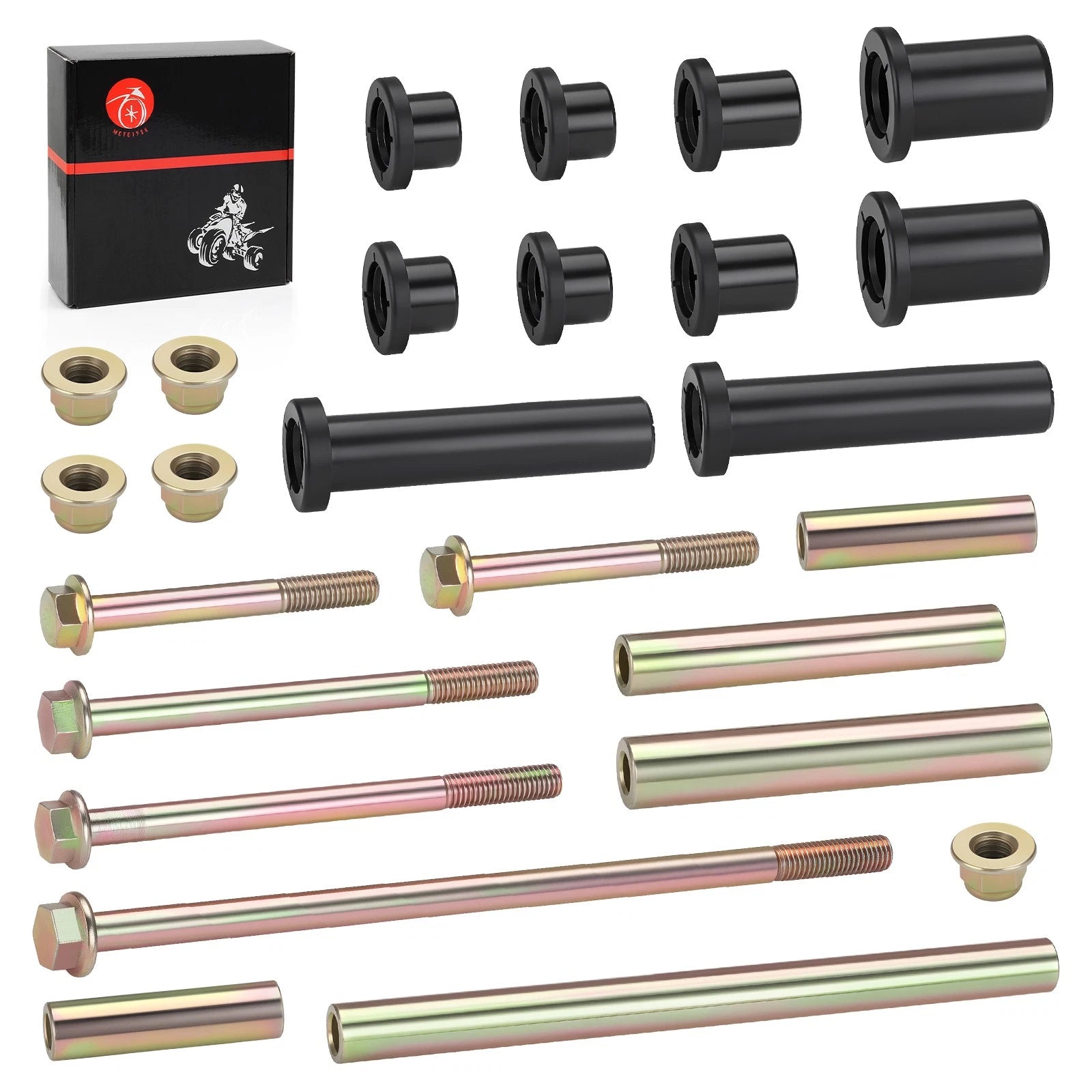 Rear A-Arm Bushing Shaft Bolt Kit for Polaris Scrambler Sportsman (550–1000)