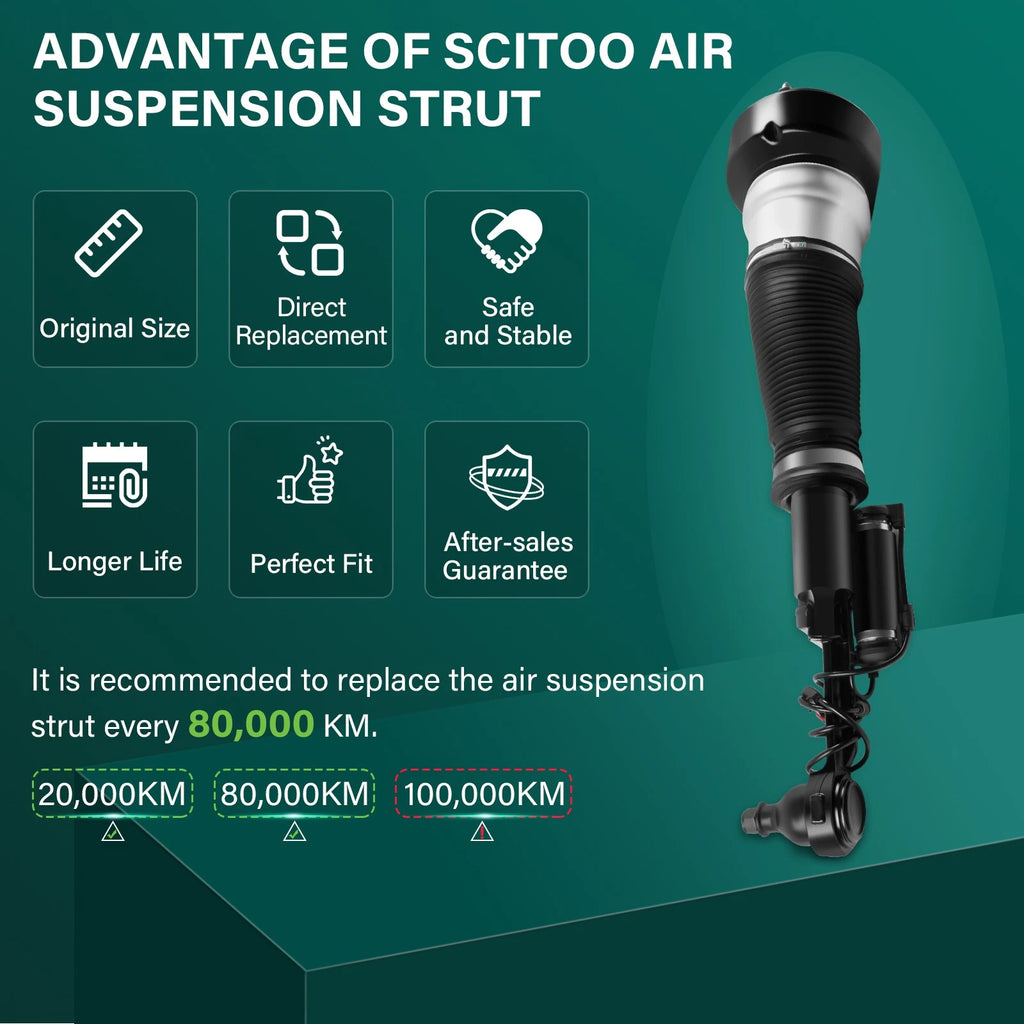 Front Left Air Suspension Strut for Mercedes W221 S500 S550 CL500 CL550 (2007–2013)