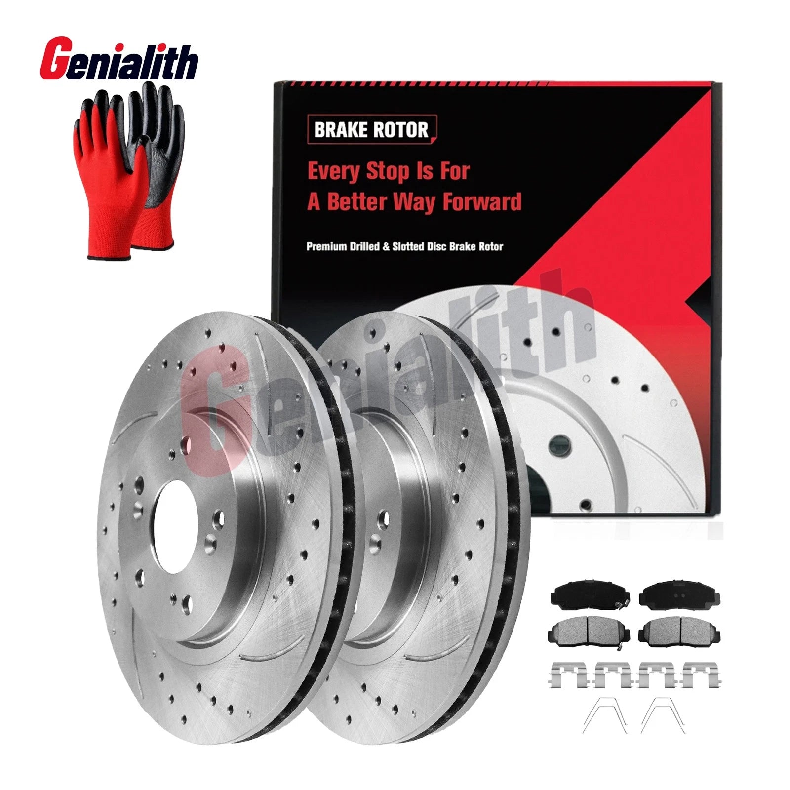 Front Brake Rotors + Ceramic Pads for Acura TSX CL TL (2003–2011) & Honda Accord (2012)