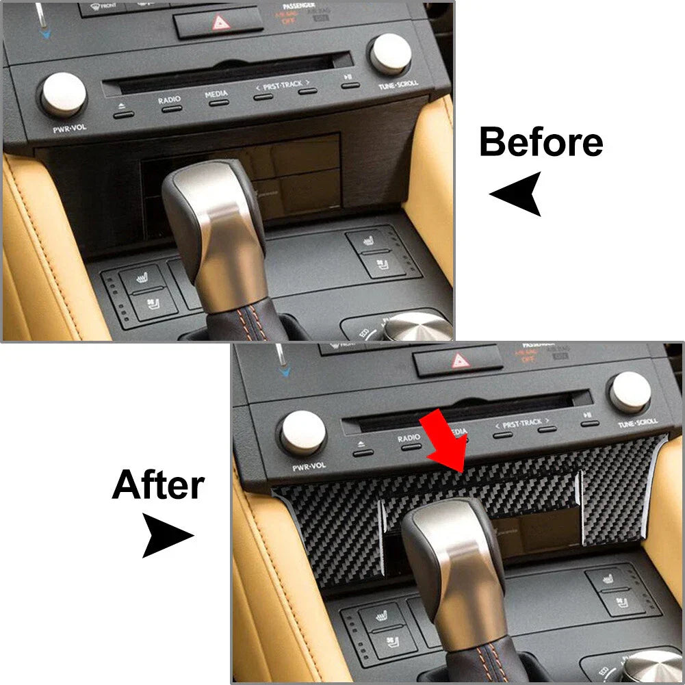 Black Center Console Lower Panel Cover Trim for Lexus RC300 350 200T (2015-2024)