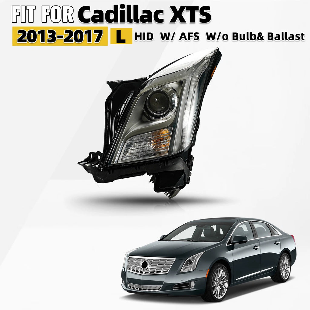 HID/Xenon Headlight for Cadillac XTS (2013–2017) AFS Left w/o Bulb & Ballast