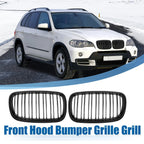 Pair Front Hood Bumper Grille Grill for BMW X5 X6 E70 (2007-2013)