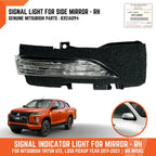 Right Mirror Indicator Light RH for Mitsubishi Triton, Pajero Sport (2015-2023)