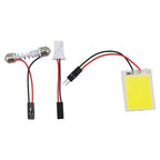 Set of 4 White Light Dome Lamp Bulbs 24SMD COB LED for Universal Vehicles (DC 12V)