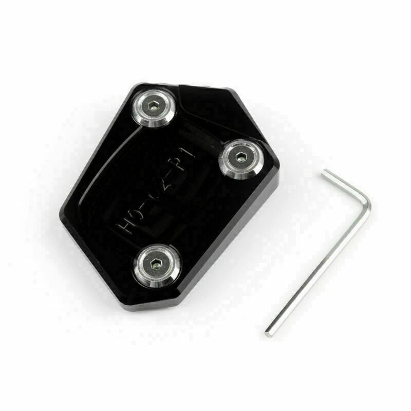 CNC Side Kickstand Extension Plate Pad for Honda CBR250R (2011–2015) Black T9
