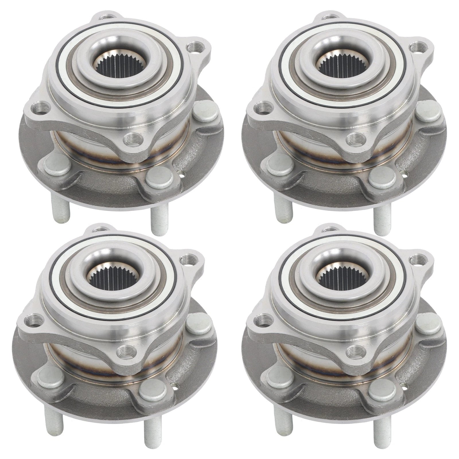 Set of 4 Front Wheel Hub Bearings for Hyundai Veracruz & Kia Sorento (2007–2015)