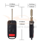 2X Keyless Key Fob Remote Case Shell for Mercedes-Benz ML500 ML320 (2002-2005)
