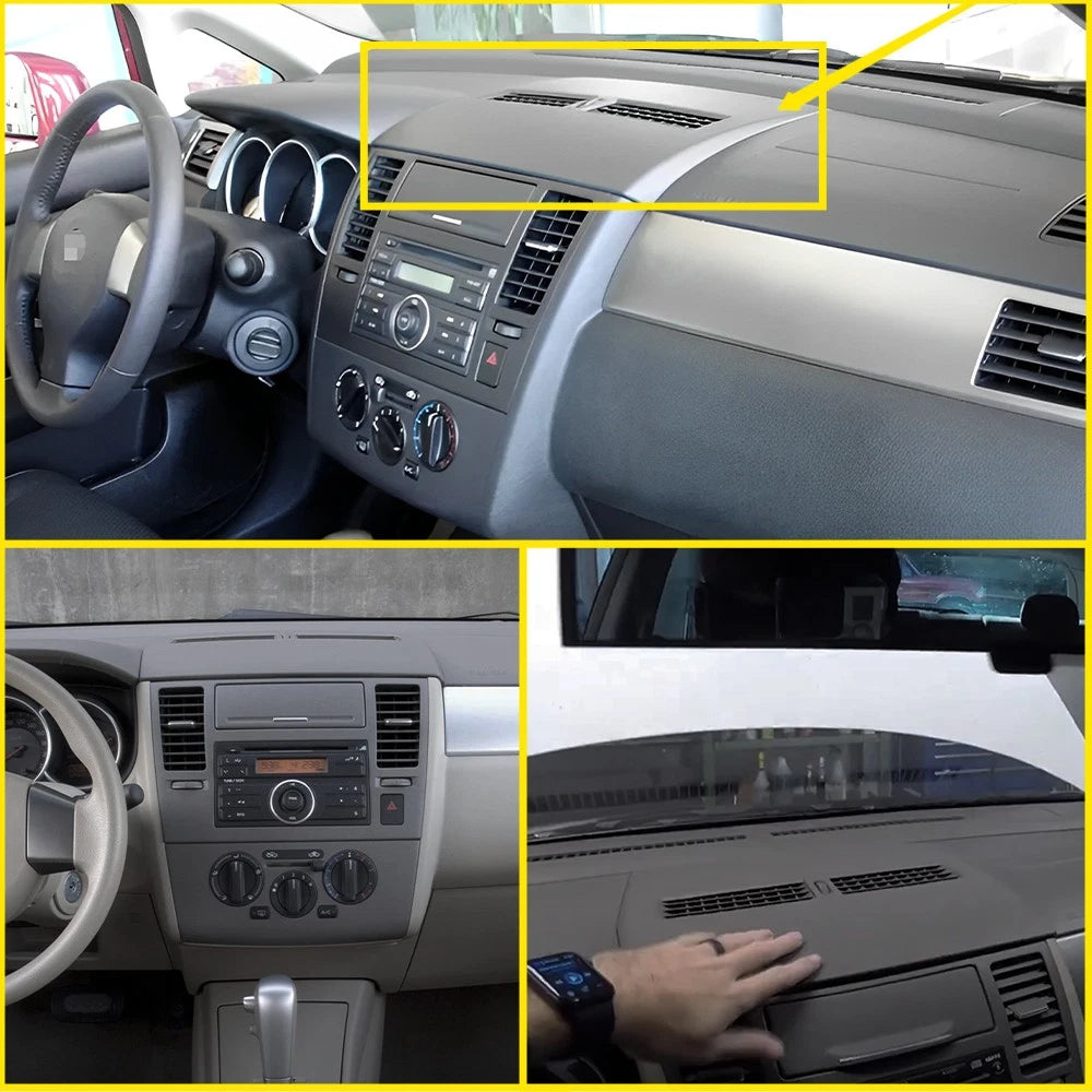 Center Dash Air Vent Trim Bezel Cover for Nissan Versa (2007–2012)