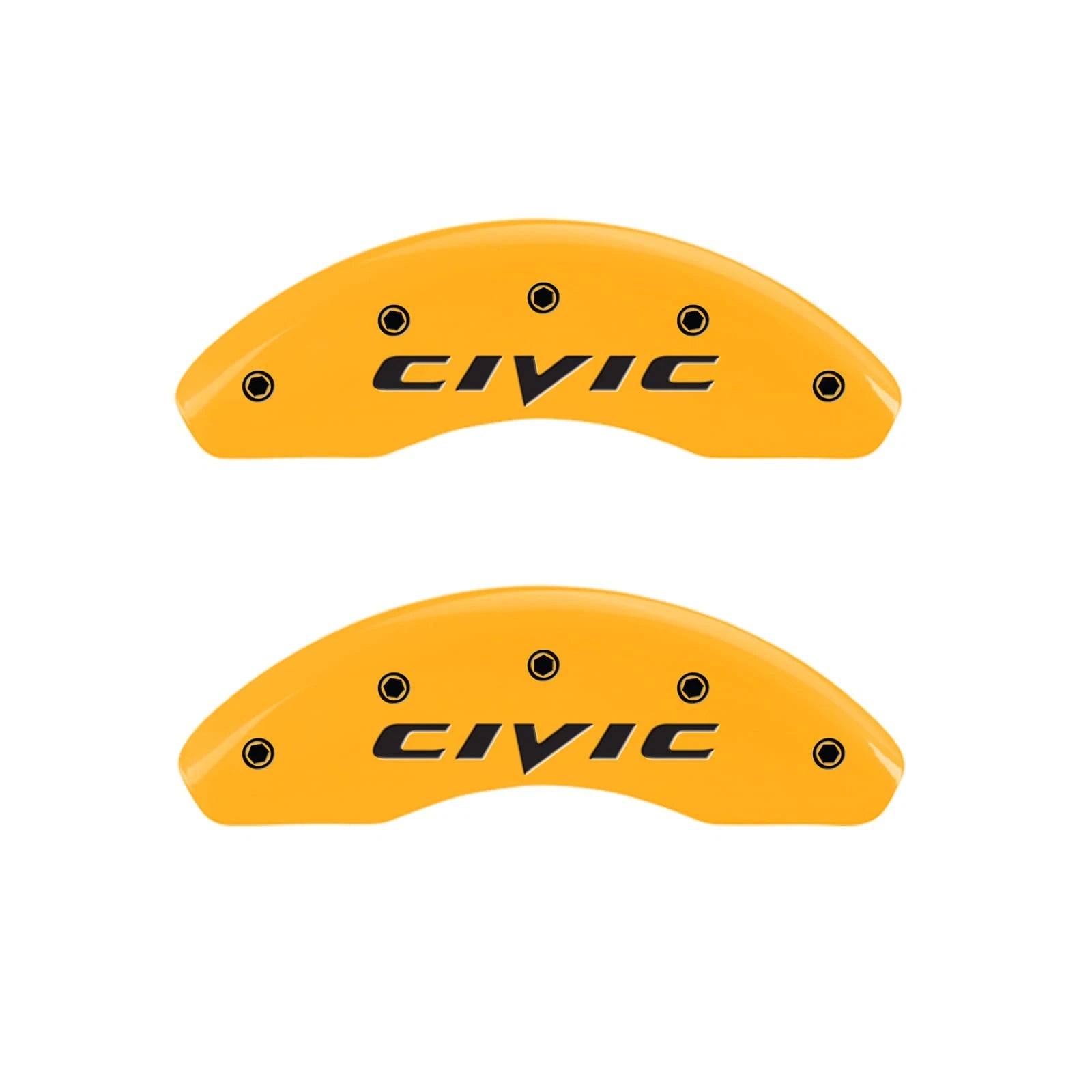 Set of 4 Caliper Covers Yellow for 2002-2003 Honda Civic Si