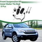 8pcs Front Suspension Kit Tie Rod End Ball Joint for Honda Civic (2006–2011)