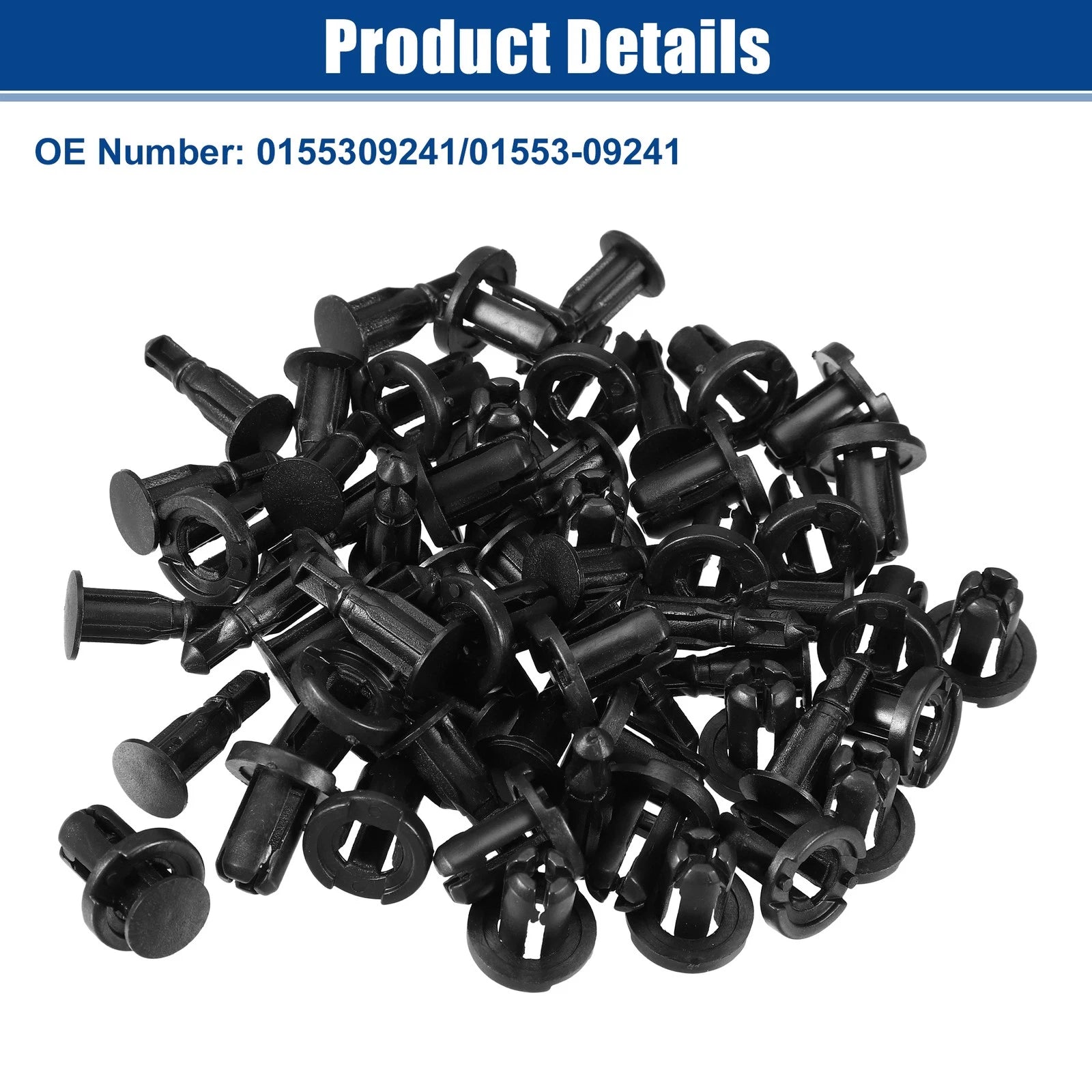 30 Pcs Bumper Cover Push Type Retainer Clips for Nissan 240SX (1989–1998) No. 0155309241