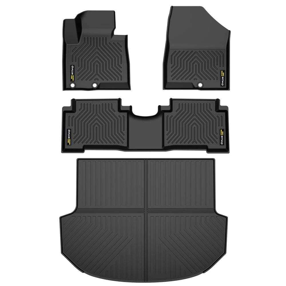 Set of 2 All Weather TPE Floor Mats for Hyundai Santa Fe (2013–2018)
