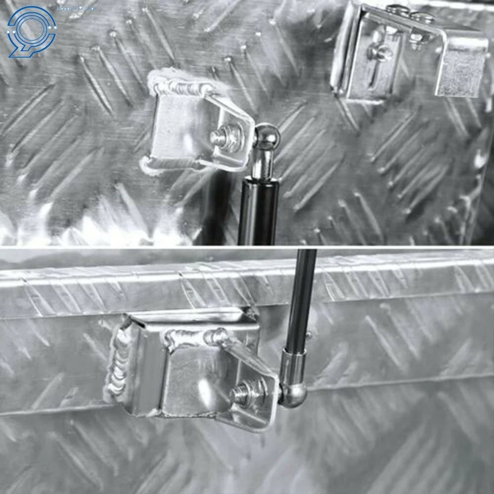 Aluminum Trailer Tongue Box for Flatbed Truck Pickup RV (15" x 29" x 18")