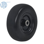 2-Pack Flat Free Tire and Wheel Assembly for Lawnmower (Fits Various Models)