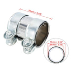 Exhaust Pipe Sleeve Connector Clamp for Audi A3 A8 Quattro (66 x 93 mm)