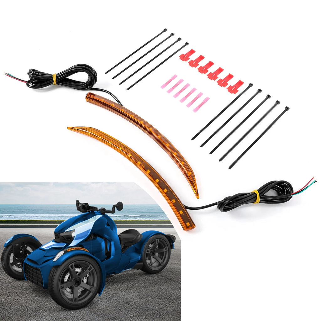 Front Fender LED Light Amber for Can-Am Ryker 600/900 ACE (2019–2021) #41-187