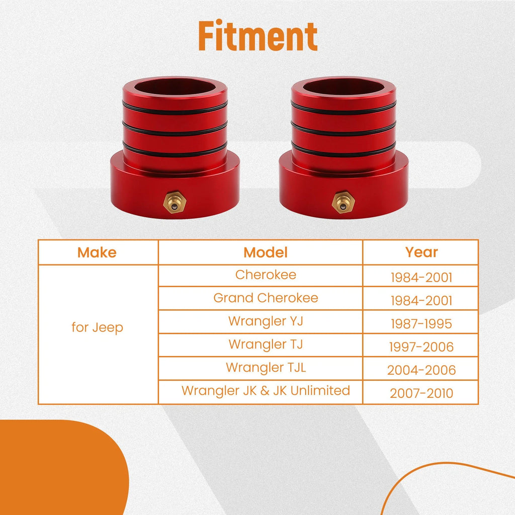 Front Axle Tube Seal Pair for Dana 30/60 (Year Range Not Specified)