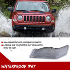Clear Front Parking Light Turn Signal Lamps for Jeep Patriot (2007–2017)
