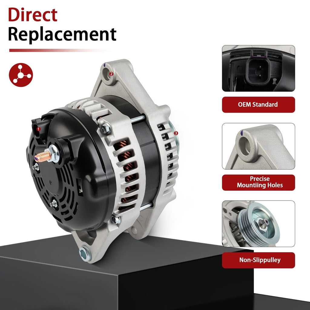 Alternator for Chrysler PT Cruiser (2006–2009) Turbo 136Amp