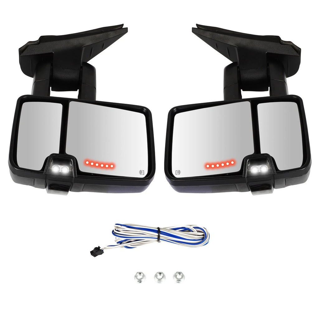 Power Heated Signal Tow Mirrors for Chevy Silverado GMC Sierra (2007–2013)
