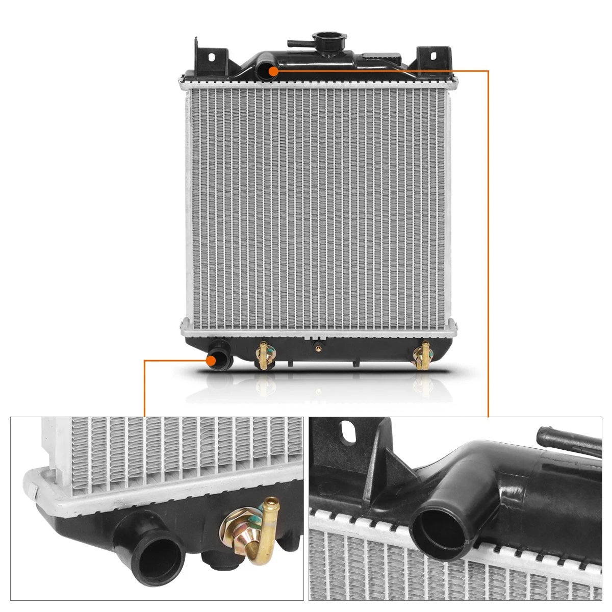 Full Aluminum Core Radiator for Geo Metro/Suzuki Swift (1989–1994) DPI-1444