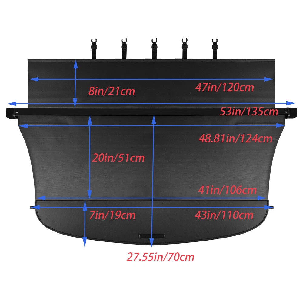 Tonneau Cargo Cover for Subaru Outback (2015-2018)