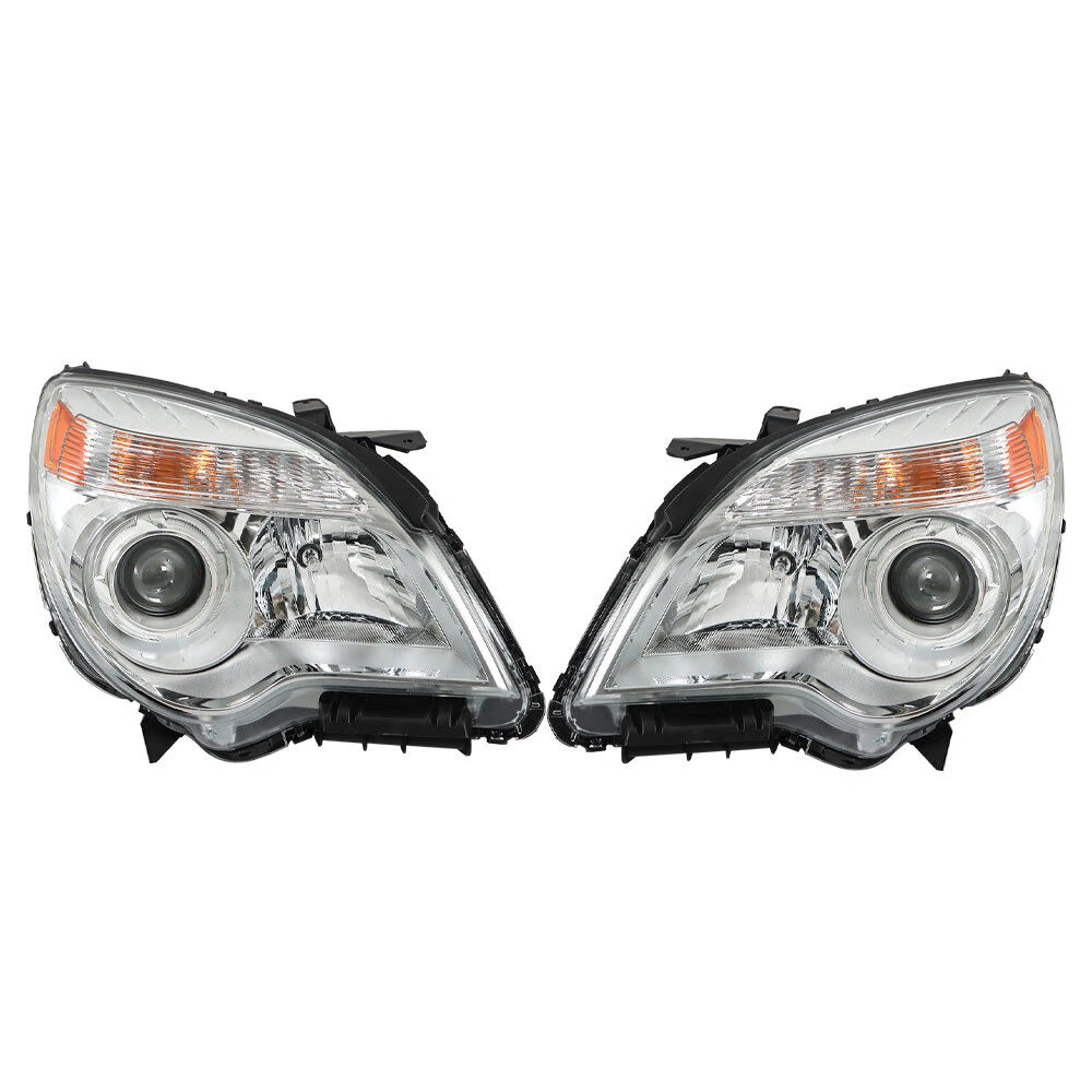 Set of 2 Clear Headlights for Chevy Equinox (2011–2015)