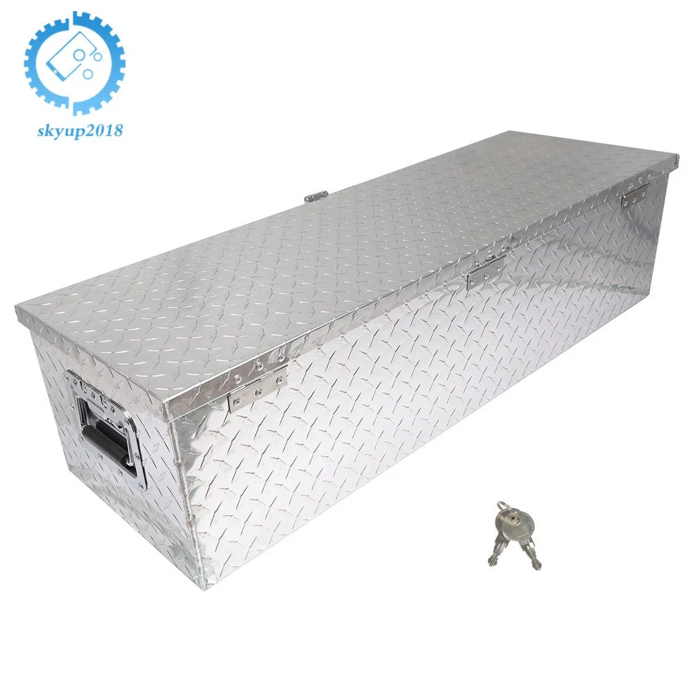 Aluminum Trailer Tongue Tool Box for Pickup Truck Bed (39" x 13" x 10")
