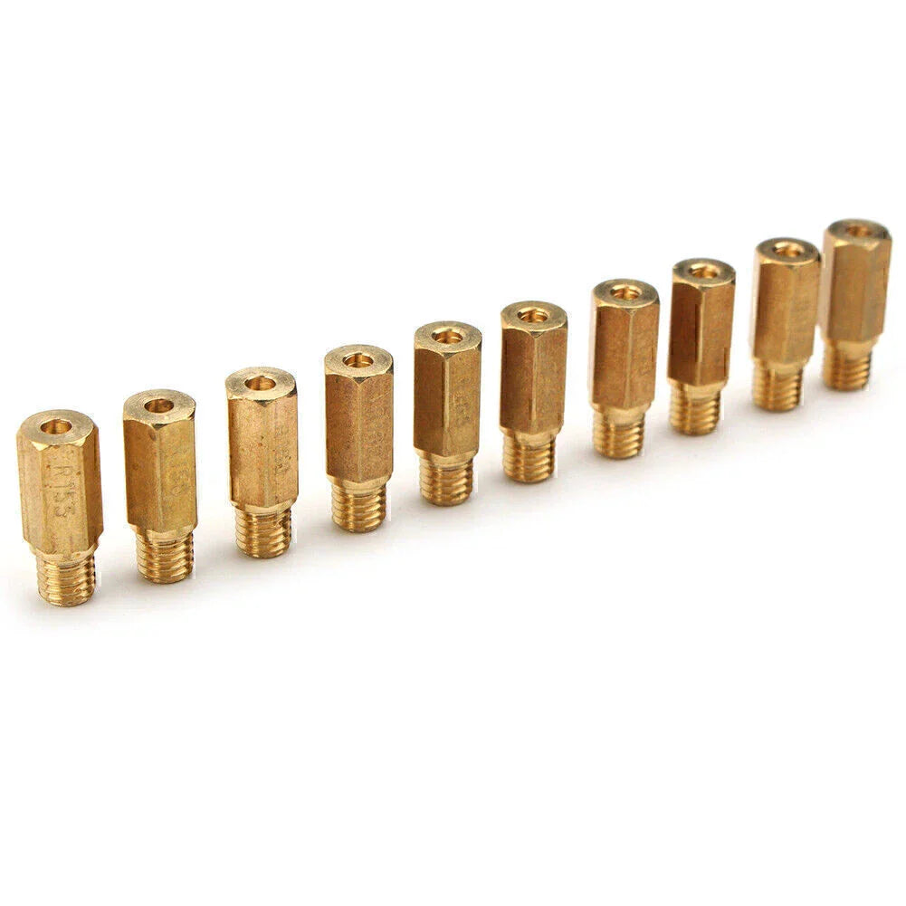 10 Pcs Carburetor Main Jets for PWK OKO CVK (155-178)