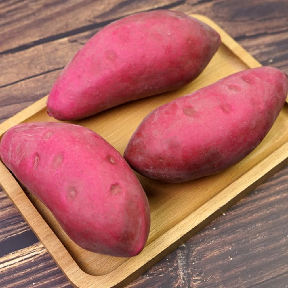 Set of 5 Artificial Foam Sweet Potatoes for Home Decoration
