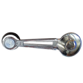 Chrome Window Crank W/ Black Knob for Ford Falcon/Mustang/Bronco (1967–1977)