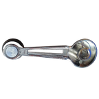 Chrome Window Crank W/ Black Knob for Ford Falcon/Mustang/Bronco (1967–1977)