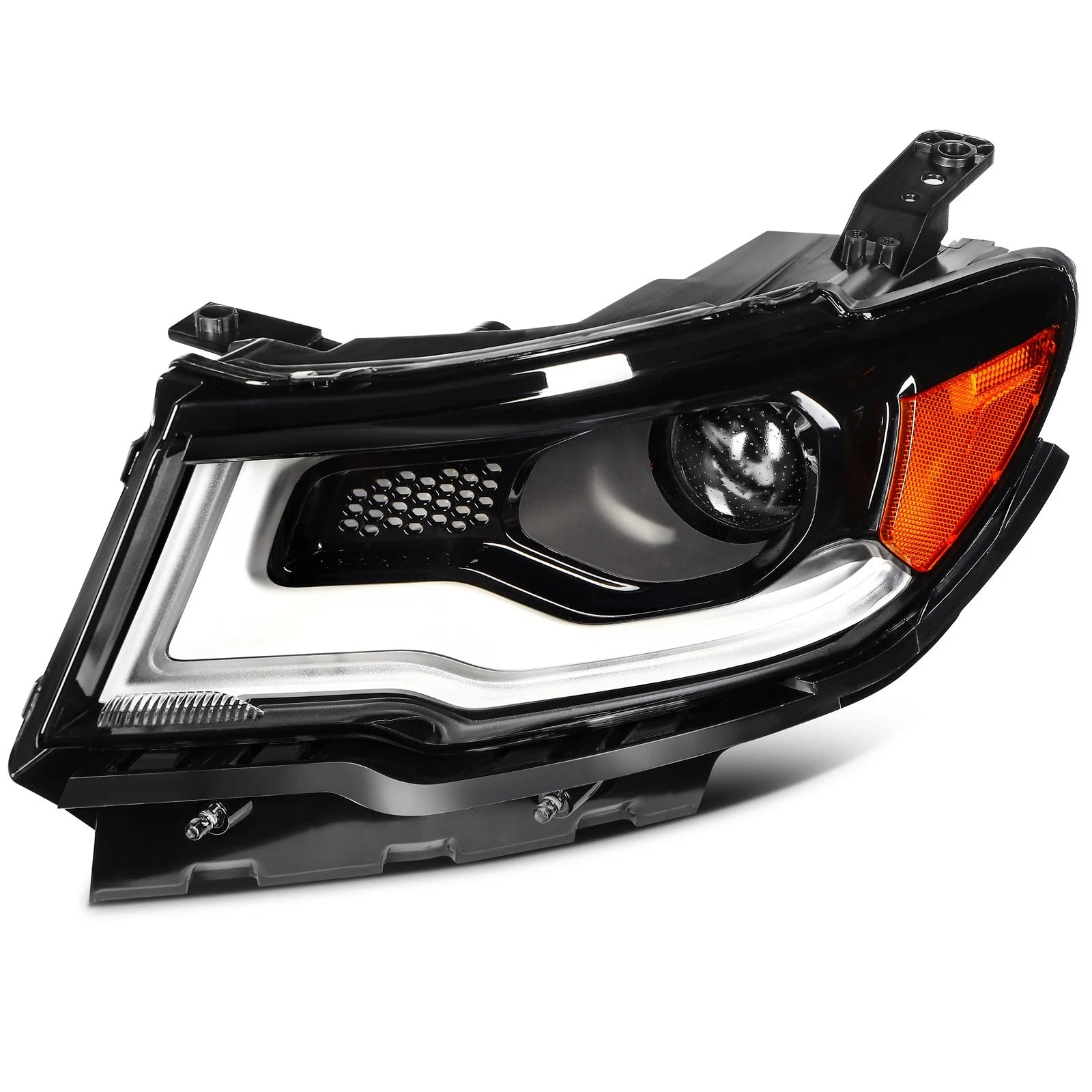 Headlight for Jeep Compass (2017–2021) HID/Xenon w/LED DRL Projector Left