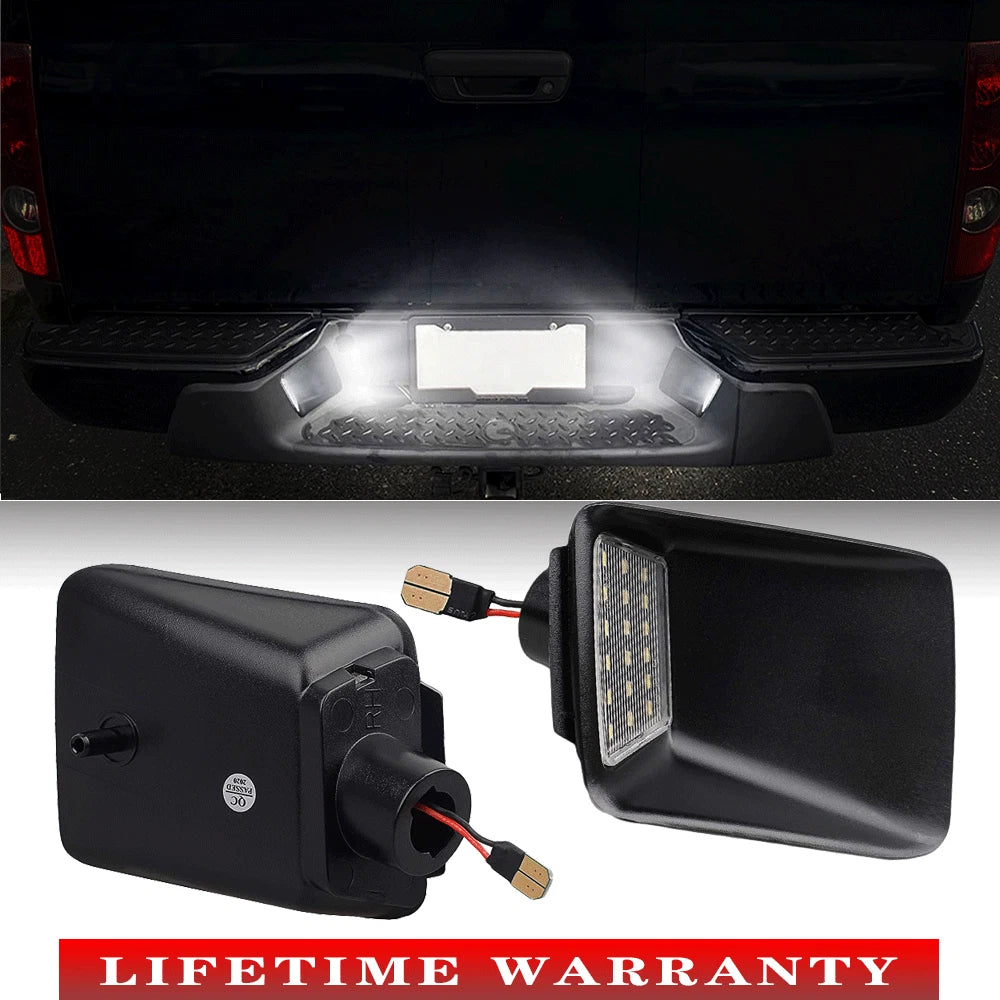 Set of 2 White SMD LED License Plate Lights for Chevy Colorado/GMC Canyon (2004–2012)