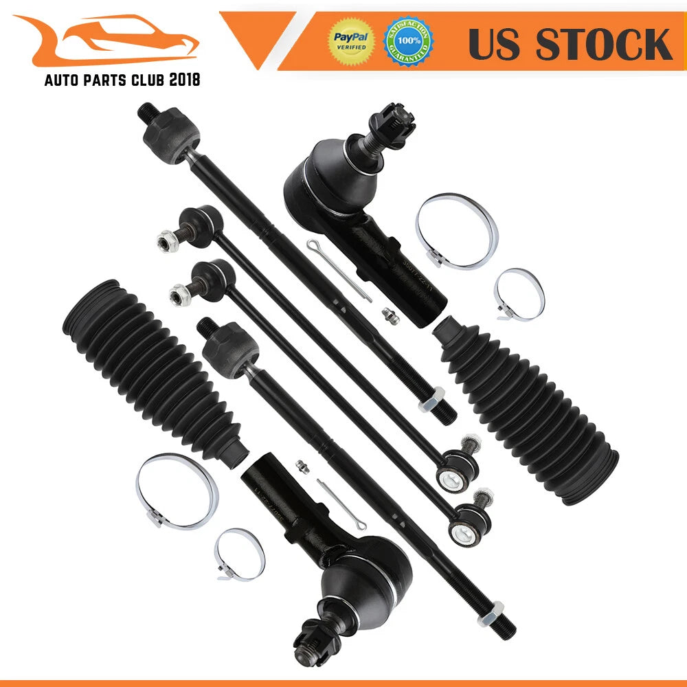 8pcs Steering Tie Rod End Sway Bar for Chrysler 200 (2016–2017)