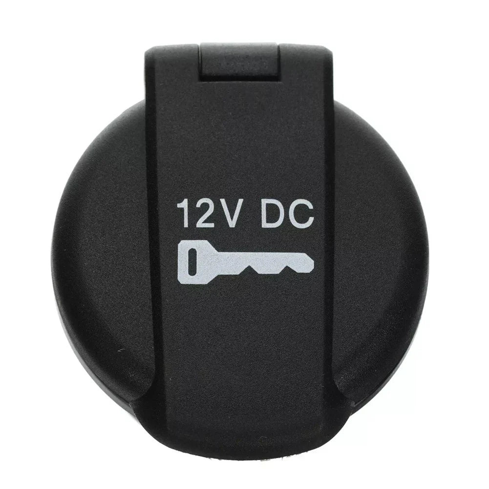Custom Fit Black Plastic Power Outlet Cap Covers for Vehicle Interiors