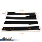 Set of 4 Universal Car Side Skirt Extensions for Most Vehicles